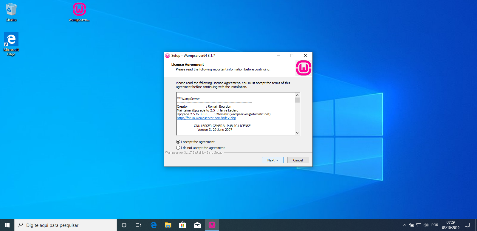 installer wampserver windows 10